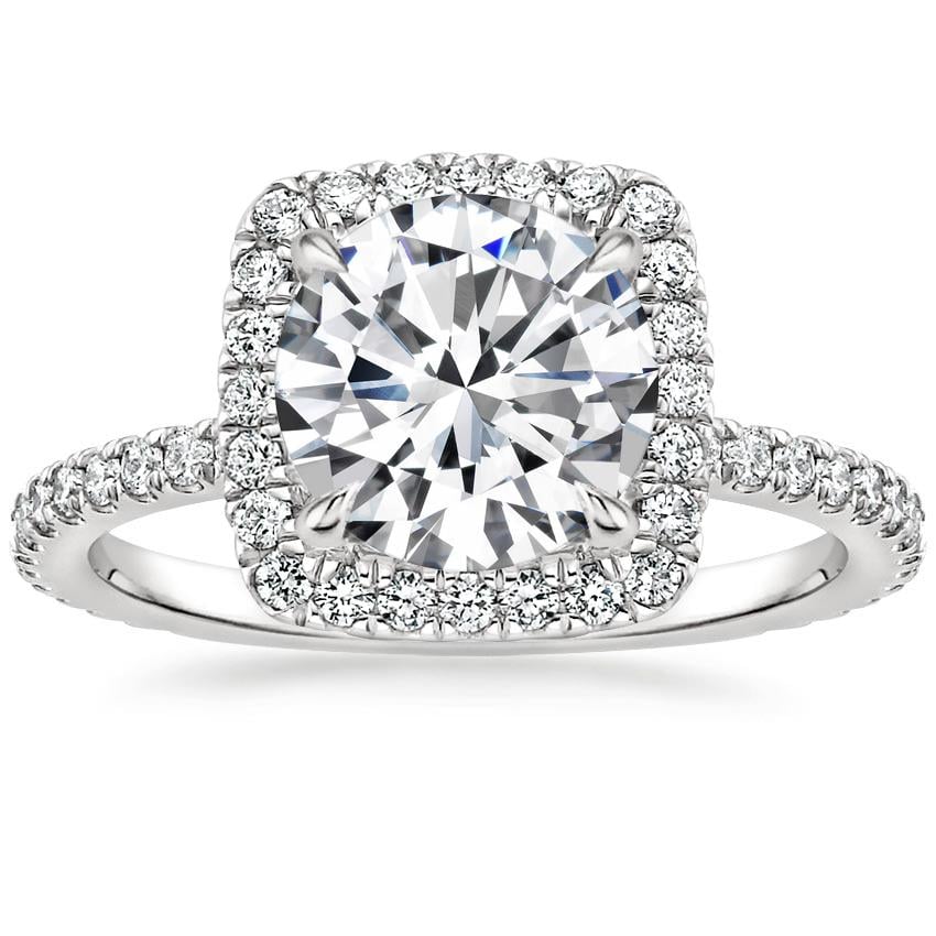 Petite Halo Diamond Ring Giselle Brilliant Earth