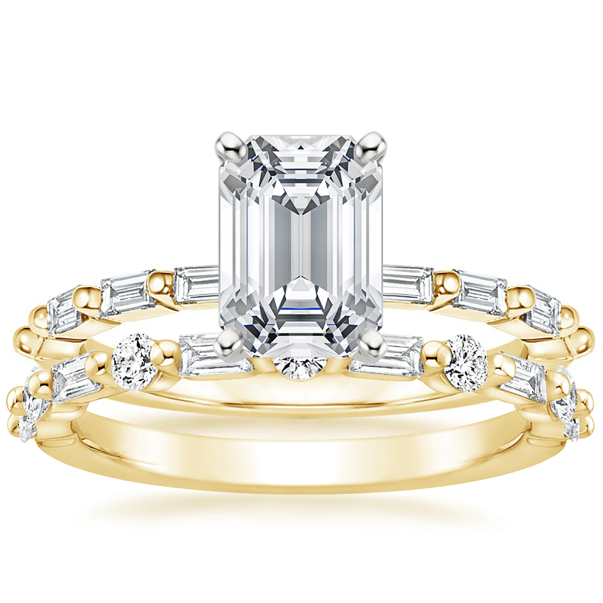 18K Yellow Gold Dominique Diamond Ring (1/3 ct. tw.) with Harper ...