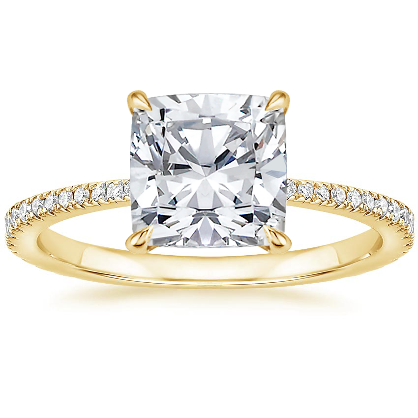 18K Yellow Gold Luxe Everly Diamond Ring (1/3 ct. tw.), large top view