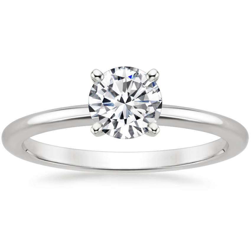 White Gold Solitaire Diamond Ring Factory Sale, 55% OFF 