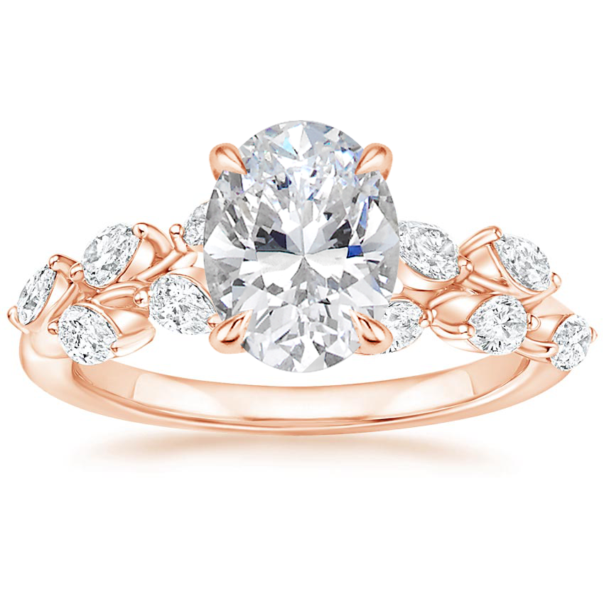 14K Rose Gold Amaranta Diamond Ring (1/2 ct. tw.), large top view