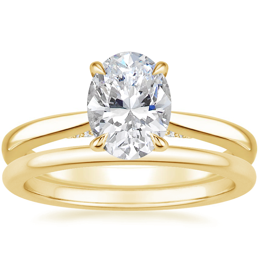 Vienna' Natural Diamonds Gold Flower Engagement Ring