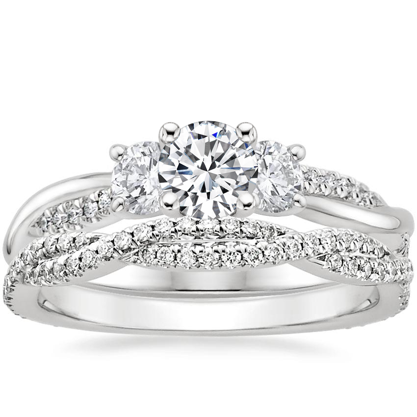Petite luxe twisted vine diamond sales ring