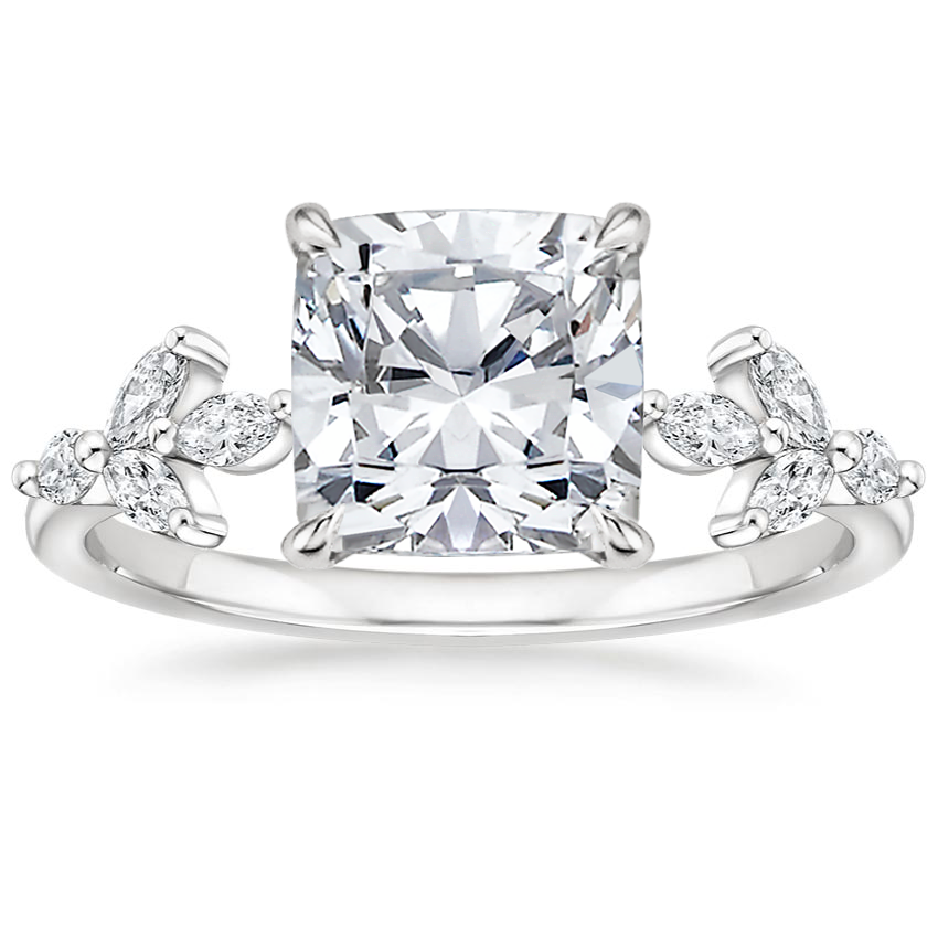 18K White Gold Zelie Diamond Ring (1/4 ct. tw.), large top view