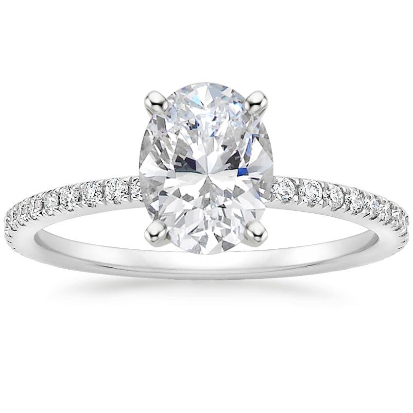 oval pave engagement ring oval pave engagement ring