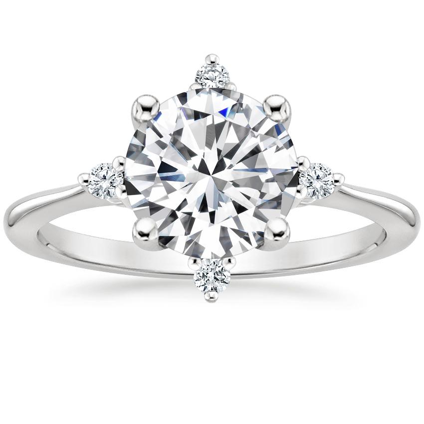 Platinum Luminesce Diamond Ring, large top view