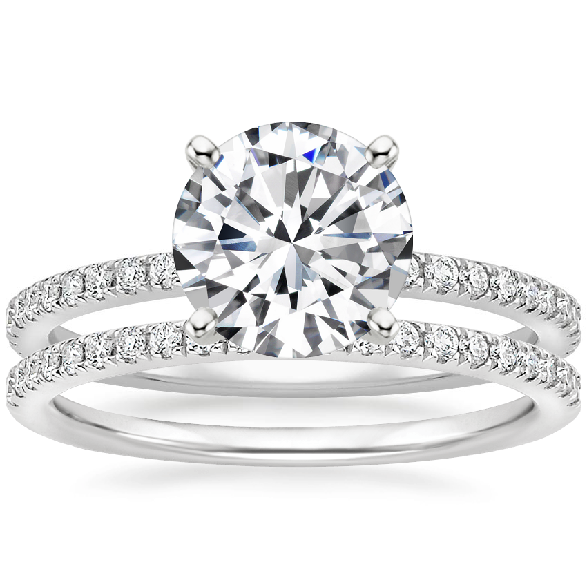 18K White Gold Luxe Ballad Diamond Ring 1 4 ct. tw. with Ballad