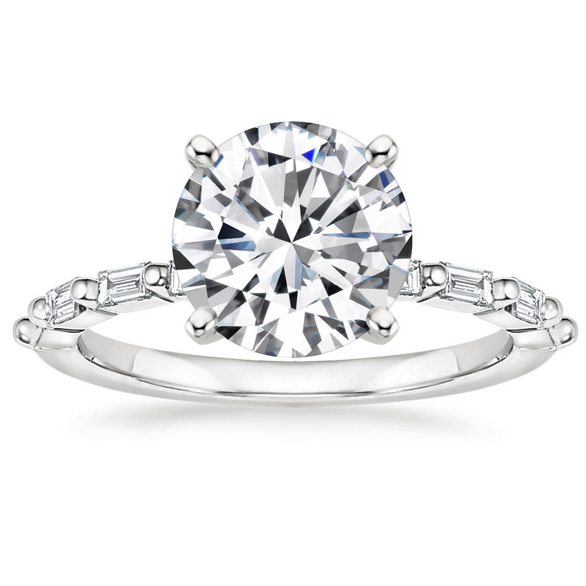 18K White Gold Dominique Diamond Ring (1/3 ct. tw.), large top view