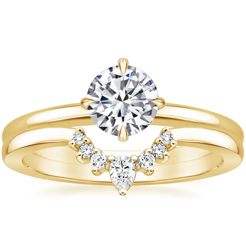 north star engagement ring