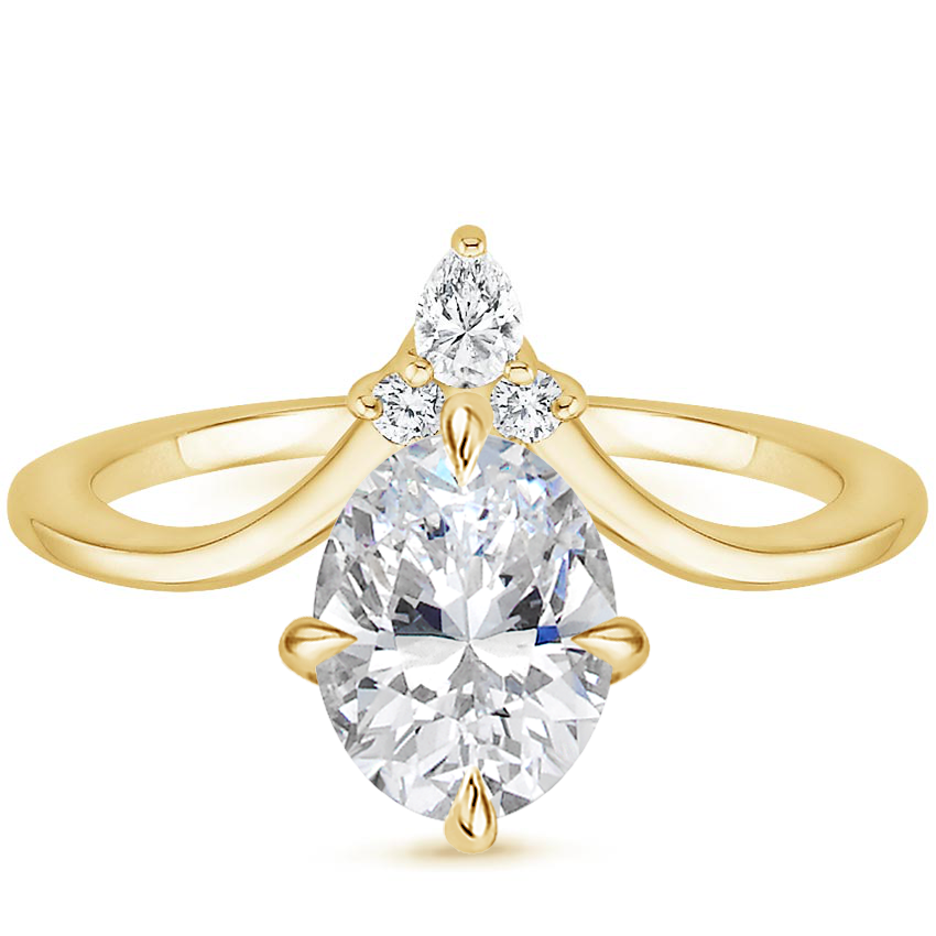 Chevron Diamond Engagement Ring Mirabelle Brilliant Earth