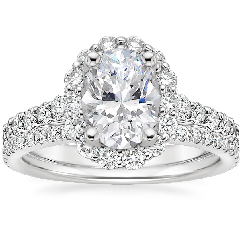 Diamond Triple Flower Ring 1 ct tw Round-cut 10K White Gold | Kay