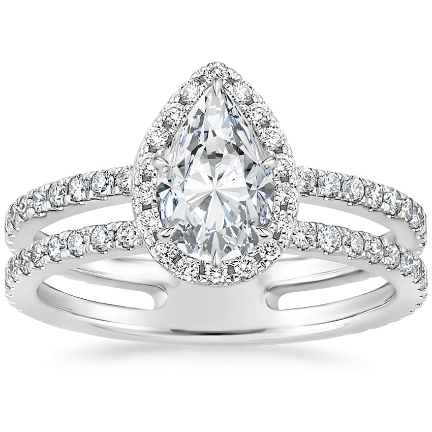 Oval Cut Halo Engagement Ring-Split Shank Ring-Wedding Bridal Ring-Gift For Her-Fancy Ring-3.00CT Blue Diamond-925 Silver-14K18K White Gold