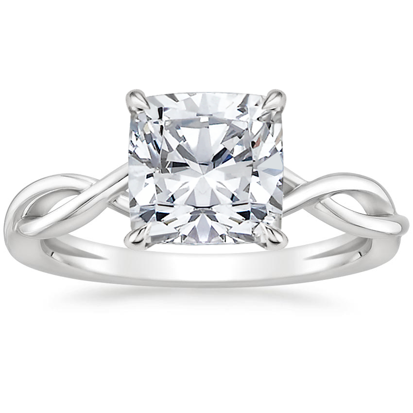 Platinum Ayla Ring, large top view