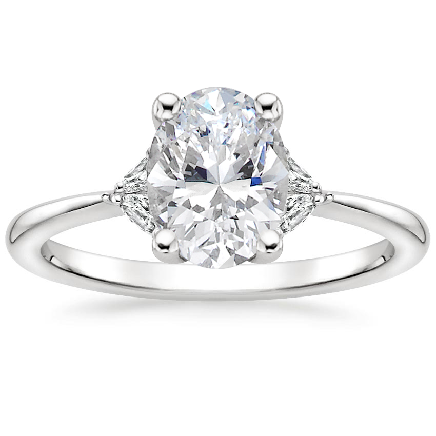 18K White Gold Faye Diamond Ring, large top view