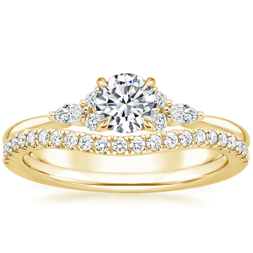 18K Yellow Gold Nadia Diamond Ring