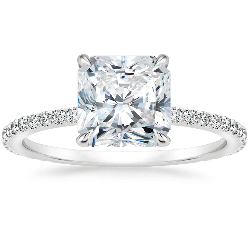 Platinum Demi Three-Quarter Coverage Diamond Ring (1/3 ct. tw.), large top view