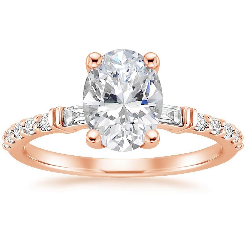 14K Rose Gold Regency Diamond Ring (1/4 ct. tw.), large top view