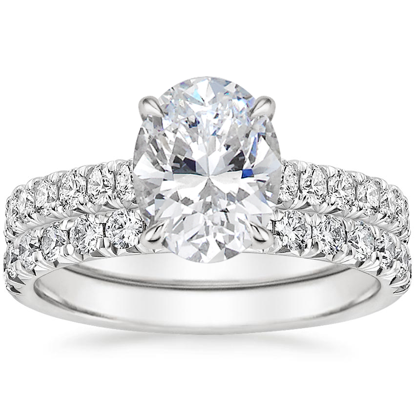 18K White Gold Sienna Diamond Bridal Set (7/8 ct. tw.)