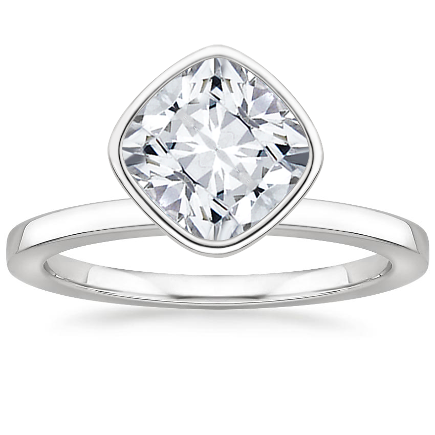 Platinum Cielo Bezel Ring, large top view