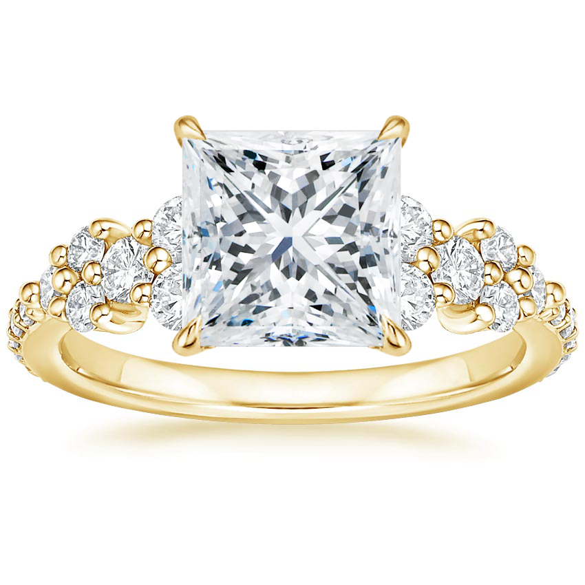 18K Yellow Gold Tatiana Diamond Ring, large top view