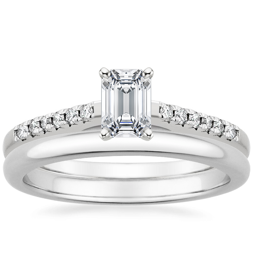 18K White Gold Sonora Diamond Ring with 2mm Comfort Fit Wedding