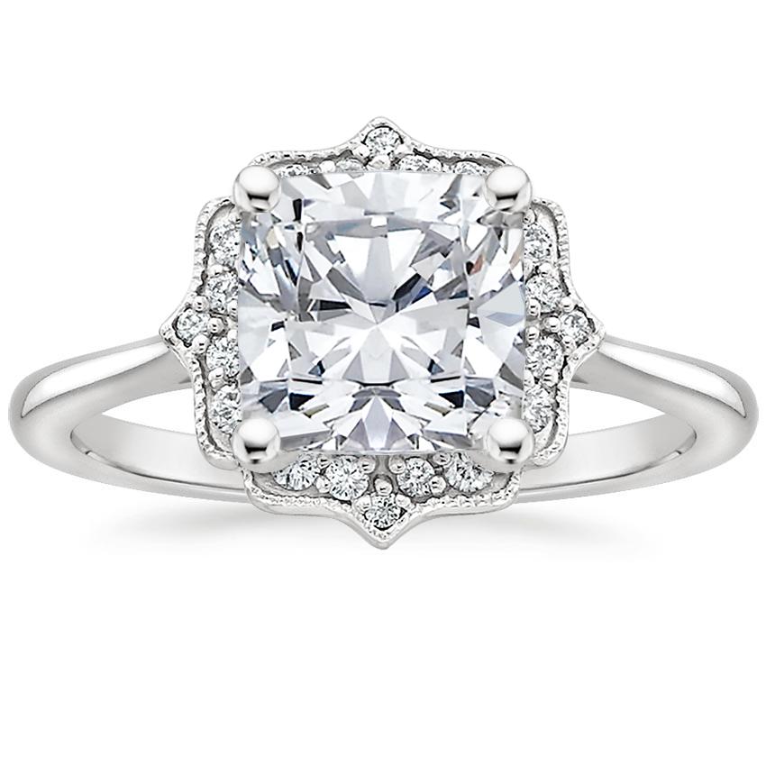 Platinum Coralie Diamond Ring, large top view