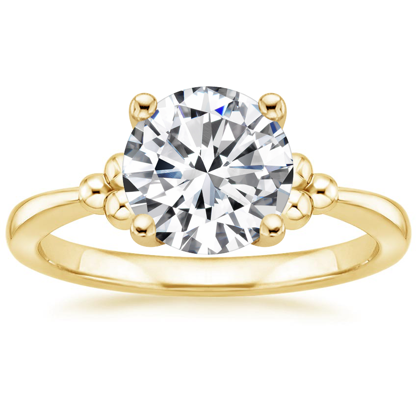 18K Yellow Gold Soiree Ring, large top view