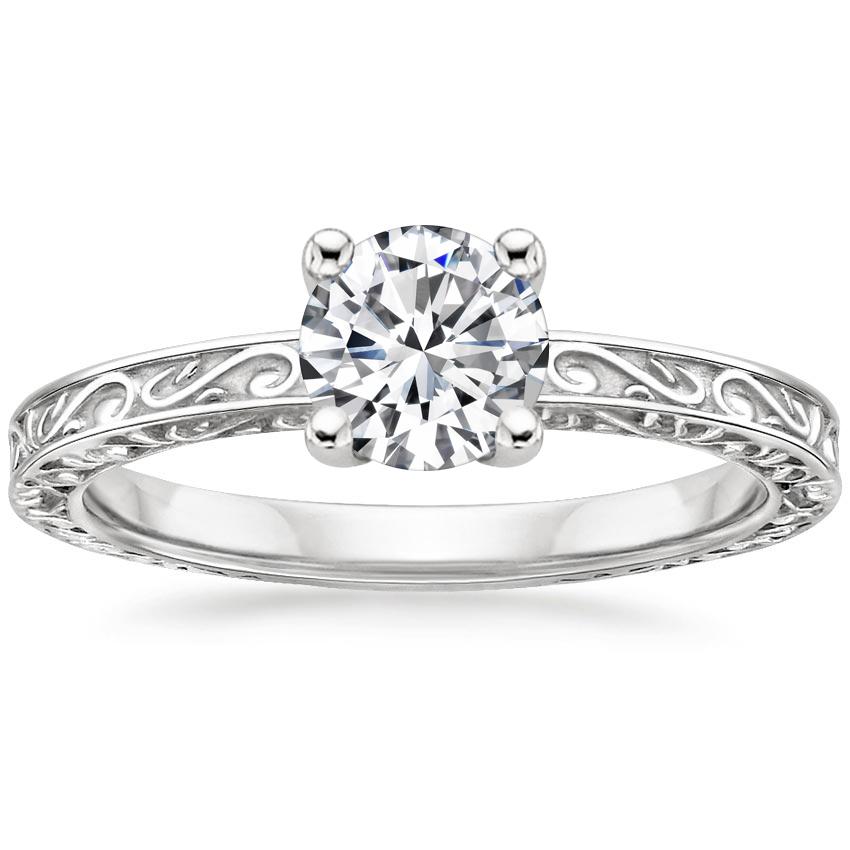 Delicate antique outlet scroll ring