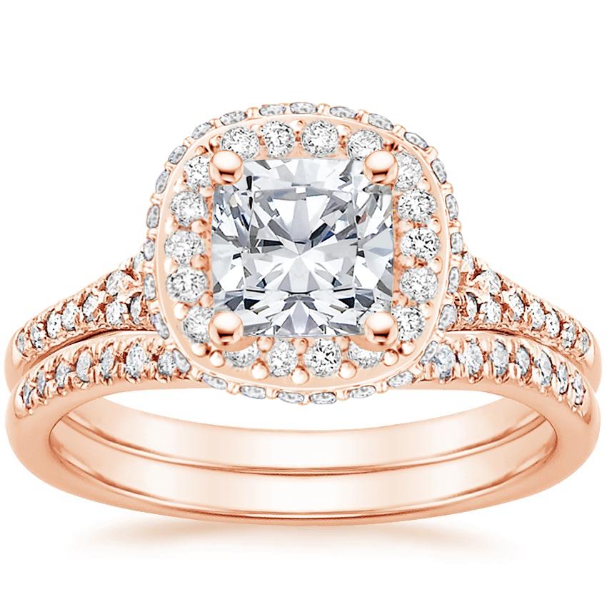 14K Rose Gold Circa Diamond Bridal Set (1/2 ct. tw.) | Brilliant Earth