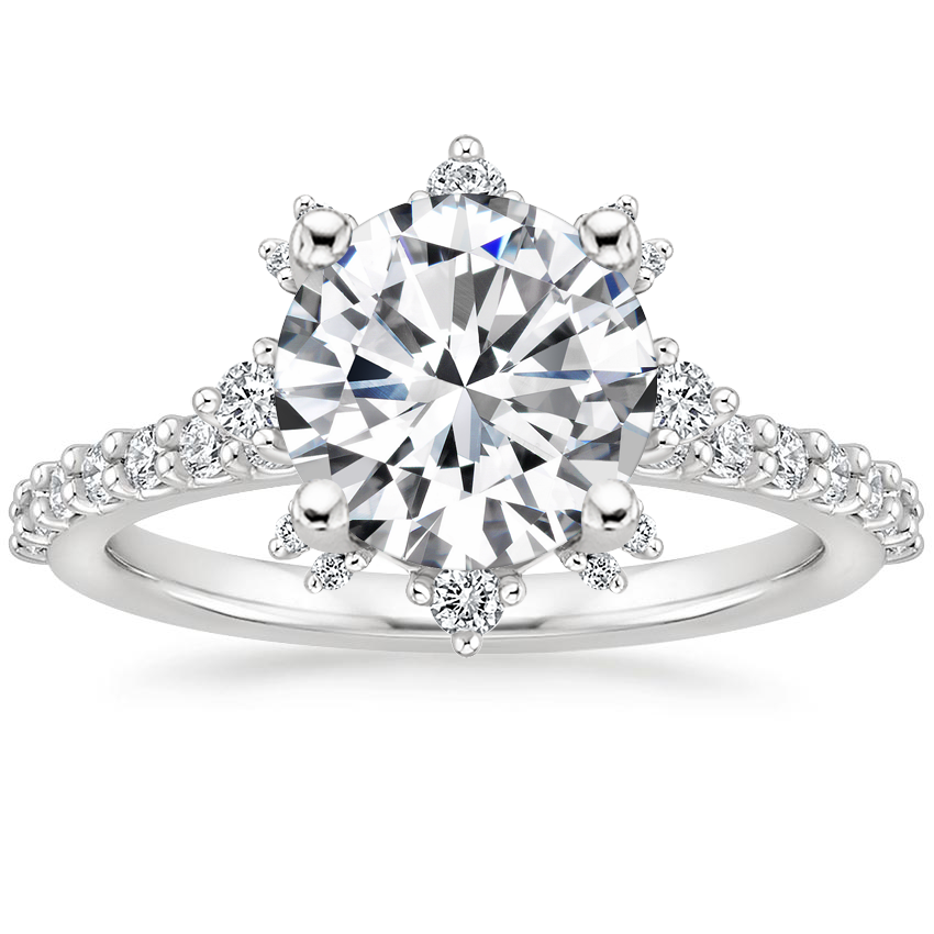 18K White Gold Arabella Diamond Ring (1/3 ct. tw.), large top view