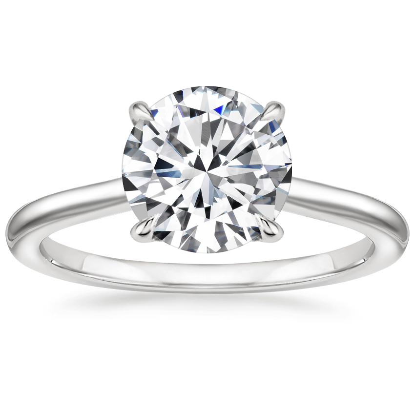 18K White Gold Callista Diamond Ring, large top view