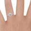 Platinum Viviana Diamond Ring (1/4 ct. tw.), smallzoomed in top view on a hand