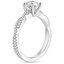 18KW Morganite Petite Luxe Twisted Vine Diamond Ring (1/4 ct. tw.), smalltop view
