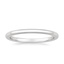 Platinum Petite Comfort Fit Wedding Ring, smalltop view