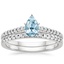 PT Aquamarine Sonora Diamond Bridal Set (1/4 ct. tw.), smalltop view