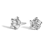 baguette cut diamond earrings