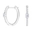 14K White Gold Fiona Lab Created Diamond Hoop Earrings (3/4 ct. tw.), smalladditional view 1