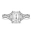 Custom Split Shank Trillion Diamond Ring