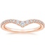 14K Rose Gold Tapered Flair Diamond Ring (1/3 ct. tw.), smalltop view