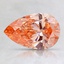 0.76 Ct. Fancy Intense Orange Pear Lab Created Diamond