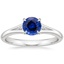 Sapphire Lena Diamond Ring in 18K White Gold