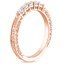 14K Rose Gold Delicate Antique Scroll Five Stone Diamond Ring (1/4 ct. tw.), smallside view