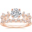 14K Rose Gold Reflection Diamond Ring with Calliope Diamond Ring (1/5 ct. tw.)