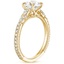 18KY Sapphire Primrose Diamond Ring, smalltop view