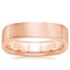 Rose Gold Euro Square Wedding Ring