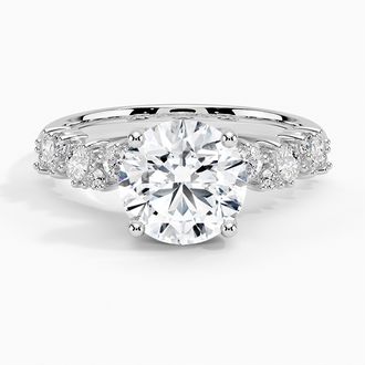 18K White Gold Olivetta Diamond Ring