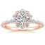14K Rose Gold Marseille Halo Diamond Ring (1/2 ct. tw.), smalltop view