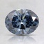 1.12 Ct. Fancy Deep Blue Oval Lab Created Diamond