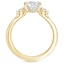 18K Yellow Gold Three Stone Floating Diamond Ring, smalladditional view 1