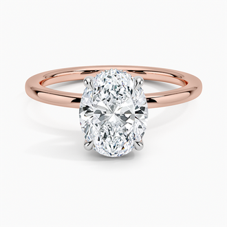 14K Rose Gold Adorned Mixed Metal Diamond Ring